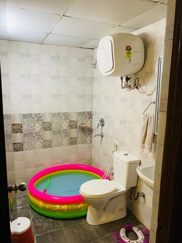 Bathroom in 2.5 BHK Apartment at Geotech Pristine Avenue, Sector 16c Greater Noida – for Rent