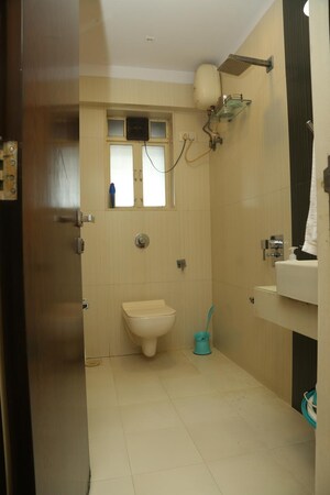 Bathroom in 3 BHK Apartment at Dheeraj Gaurav Heights, Jogeshwari West – for Rent