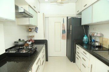 Kitchen in 3 BHK Apartment at Dheeraj Gaurav Heights, Jogeshwari West – for Rent
