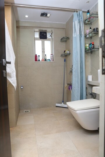 Bathroom in 3 BHK Apartment at Dheeraj Gaurav Heights, Jogeshwari West – for Rent