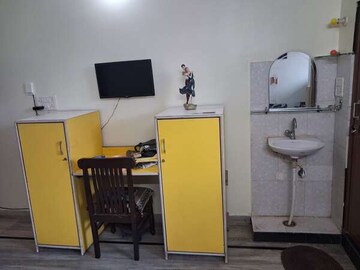 Living Room in 1 BHK Apartment at Manglam Vaishali Tower II, Vaishali Nagar – for Rent