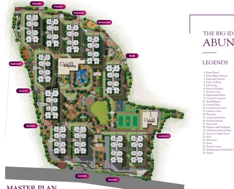 Master Plan, rajapushpa-provincia 3 Bedroom 2335 Sq.Ft. Apartment In Narsingi Hyderabad 9533747