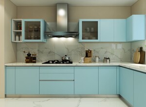 Kitchen in 1.5 BHK Apartment at Yashodhara CHS, Goregaon East – for Rent