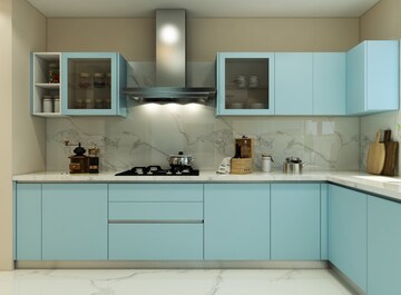 Kitchen in 1.5 BHK Apartment at Yashodhara CHS, Goregaon East – for Rent