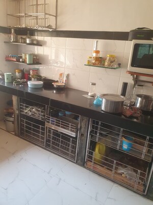 Kitchen in 3 BHK Apartment at Rameshwar CHS Santacruz, Santacruz West – for Rent