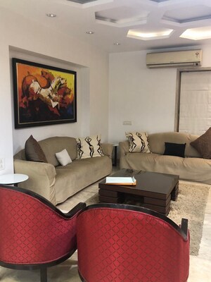 Living Room in 3 BHK Apartment at Parekh 63 JVPD, Juhu – for Rent