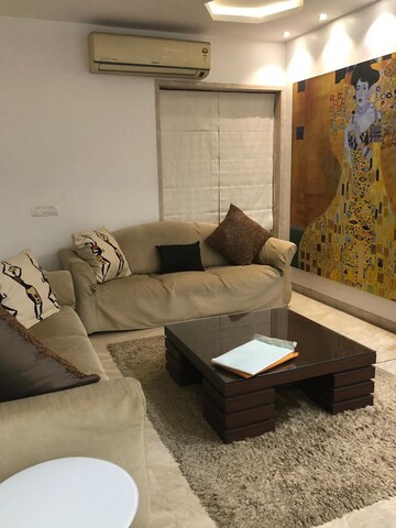 Living Room in 3 BHK Apartment at Parekh 63 JVPD, Juhu – for Rent