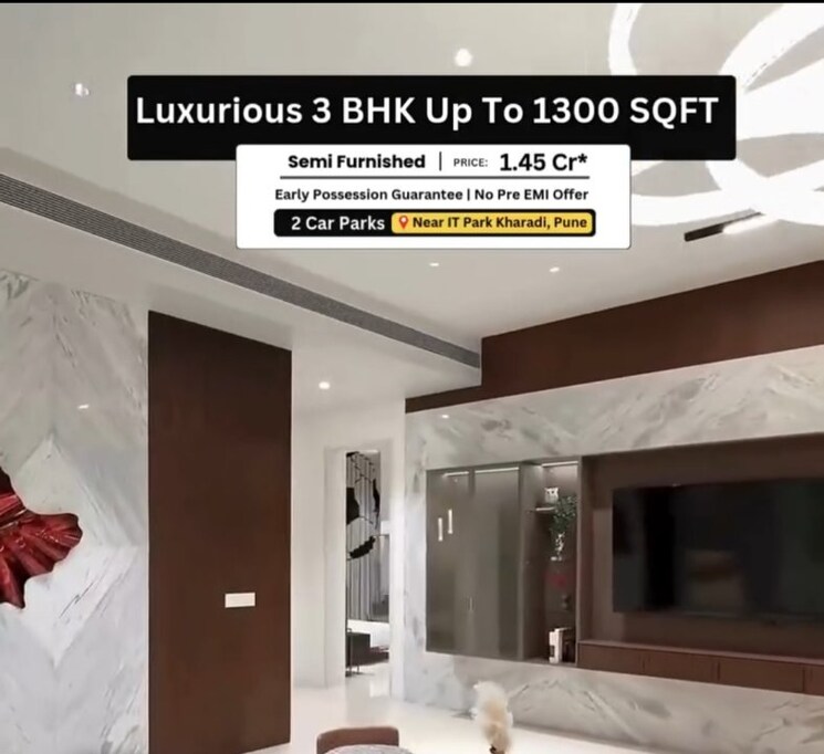 Room, geras-world-of-joy-s 3 Bedroom 1300 Sq.Ft. Apartment In Kharadi Pune 9533892