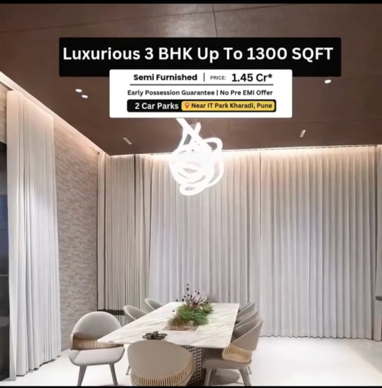 undefined, geras-world-of-joy-s 3 Bedroom 1300 Sq.Ft. Apartment In Kharadi Pune 9533892