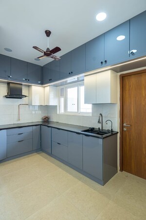 Kitchen in 3 BHK Apartment at Prestige Beverly Hills, Kokapet – for Rent