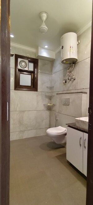Bathroom in 2 BHK Builder Floor at Ignou Road – for Rent