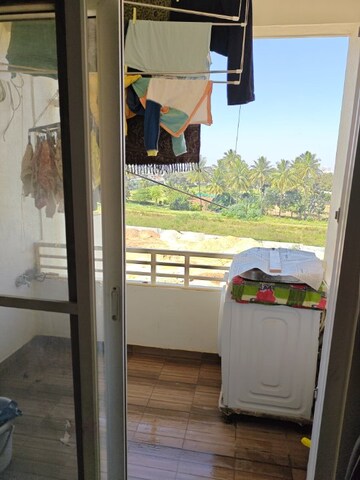 Balcony in 1 BHK Apartment at Evershine Northeast Apartments, Gattahalli – for Rent