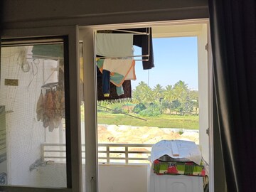 Balcony in 1 BHK Apartment at Evershine Northeast Apartments, Gattahalli – for Rent