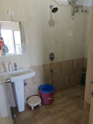 Bathroom in 1 BHK Apartment at Evershine Northeast Apartments, Gattahalli – for Rent