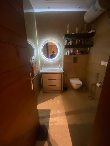 Bathroom in 1 RK Builder Floor at Mansa Devi – for Rent