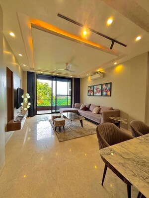Living Room in 4 BHK Builder Floor at Tanvi villa, Sector 45 – for Rent