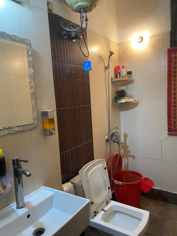 Bathroom in 3 BHK Builder Floor at Chittaranjan Park – for Rent