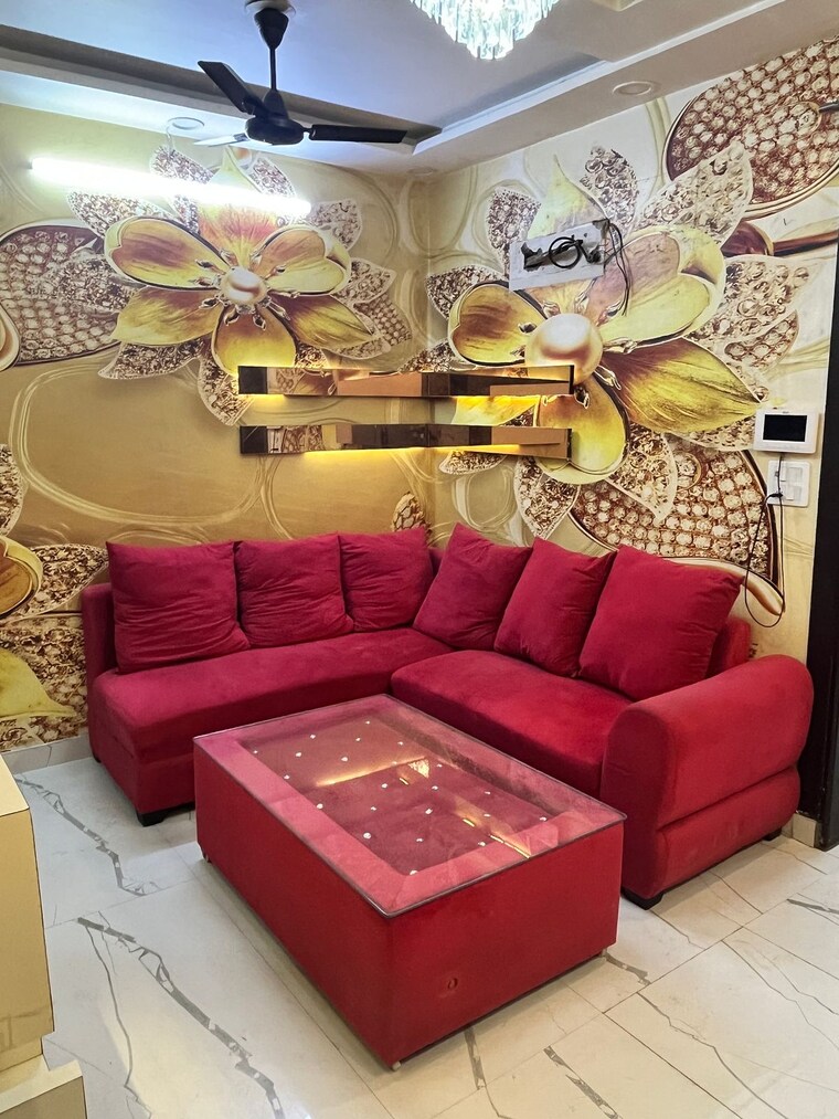 Living Room, dwarka mor 2 Bedroom 57 Sq.Yd. Builder Floor In Dwarka Mor Delhi 9534442