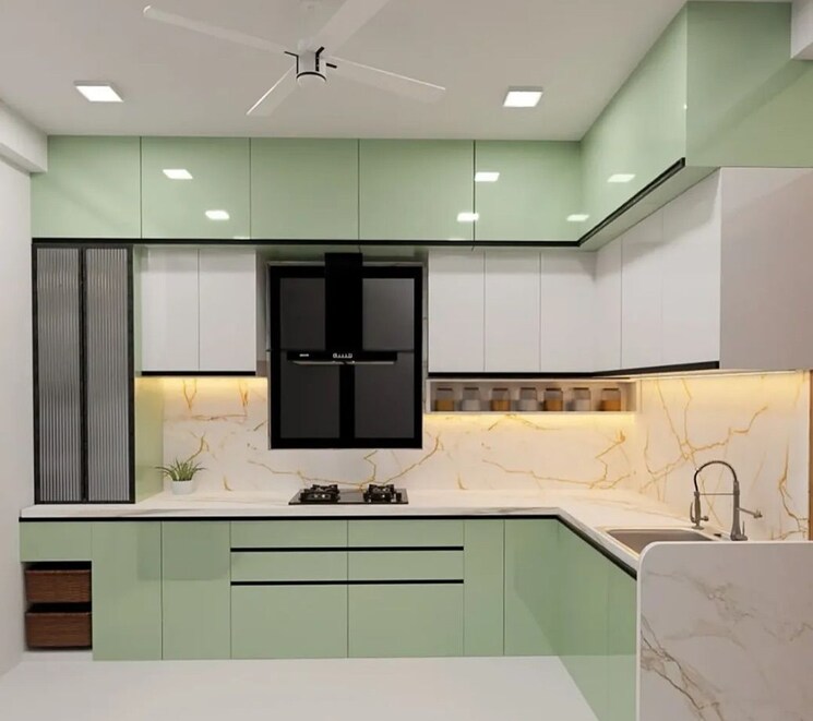 Kitchen, parli 2 Bedroom 1000 Sq.Ft. Villa In Parli Palakkad 9534646