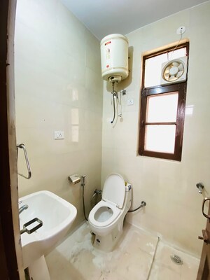 Bathroom in 2 BHK Builder Floor at Palam Vihar Residents Association, Palam Vihar – for Rent