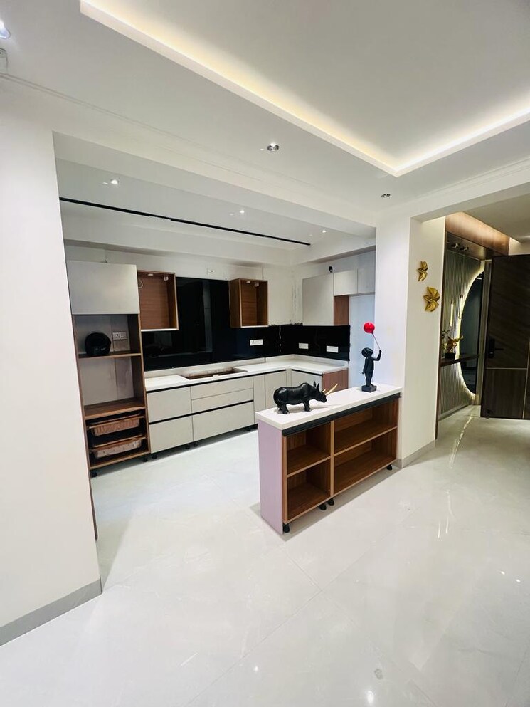 Kitchen, urban-the-zirk 3 Bedroom 1900 Sq.Ft. Apartment In Nabha Zirakpur 9535003