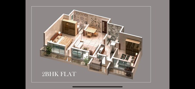 Floor Plan, dhanlaxmi-dhananjay-hill-view 2 Bedroom 850 Sq.Ft. Apartment In Nalasopara West Palghar 9535070
