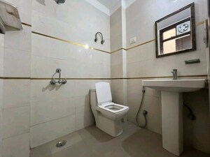Bathroom in 2 BHK Builder Floor at Chattarpur – for Rent