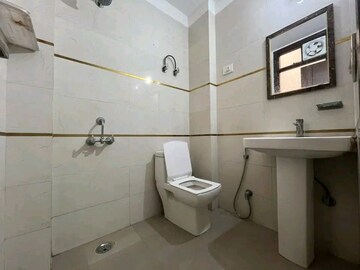 Bathroom in 2 BHK Builder Floor at Chattarpur – for Rent