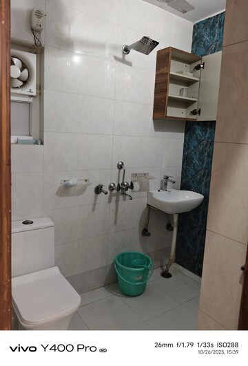 Bathroom in 2 BHK Apartment at Dwarka – for Rent