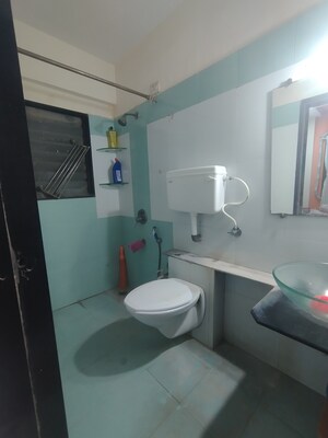 Bathroom in 2 BHK Apartment at Akashganga Complex Kavesar, Kavesar – for Sale
