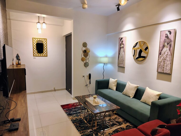 Living Room, kolte-patil-life-republic 2.5 Bedroom 802 Sq.Ft. Apartment In Hinjewadi Pune 9535279