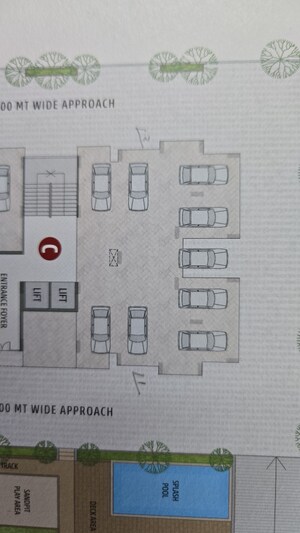 Floor Plan in 3 BHK Apartment at Elenza Gradient, Shela – for Rent