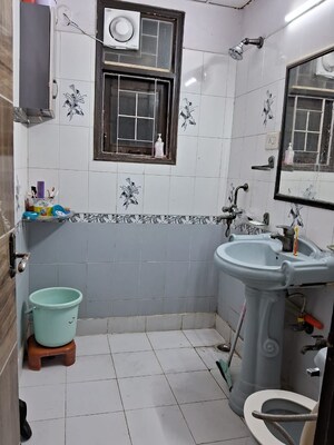Bathroom in 3 BHK Apartment at Gaur Green City, Indrapuram – for Rent