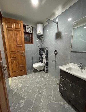 Bathroom in 2 BHK Builder Floor at Saket – for Rent