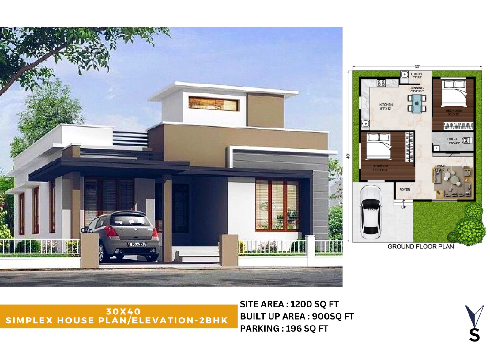 2 BHK + Pooja Room Villa For Sale in Jay Villa 