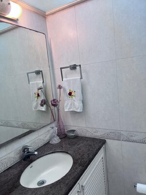 Bathroom in 3 BHK Apartment at Bandra West – for Rent