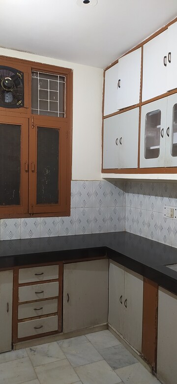 Kitchen in 2 BHK Builder Floor at Khirki Extension – for Rent