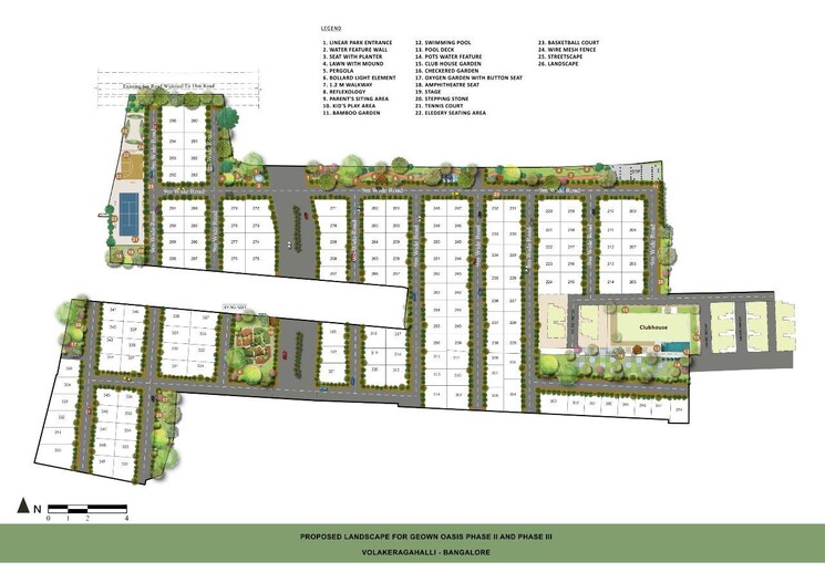 Master Plan, geown-oasis 3 Bedroom 1944 Sq.Ft. Villa In Off Sarjapur Road Bangalore 9536178