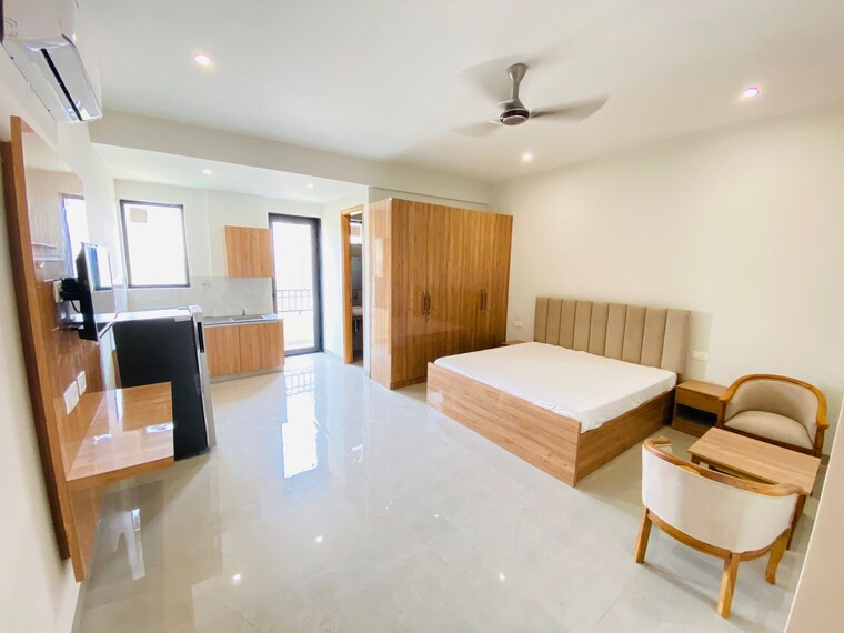 Bedroom, sector 50 1 Bedroom 910 Sq.Ft. Builder Floor In Sector 50 Gurgaon 9536327