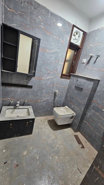 Bathroom in 2 BHK Builder Floor at Chattarpur – for Rent