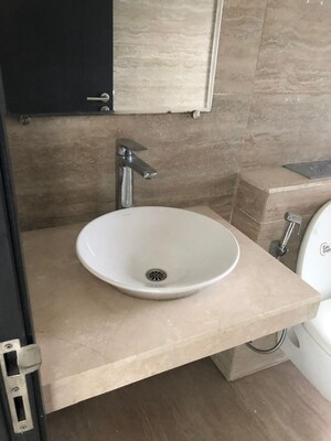 Bathroom in 3 BHK Apartment at Oberoi Realty Esquire, Goregaon East – for Rent