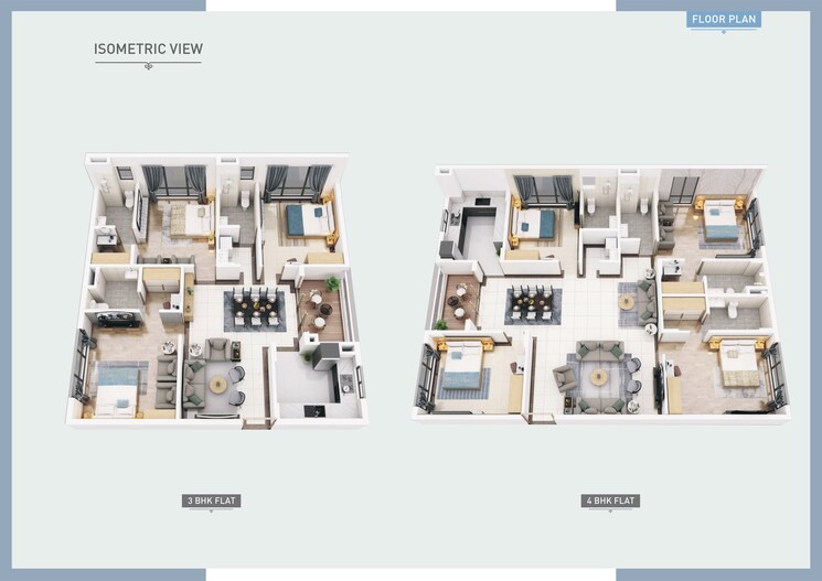 Floor Plan, sevoke road 3 Bedroom 1826 Sq.Ft. Apartment In Sevoke Road Siliguri 9536837