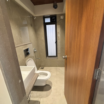 Bathroom in 1 BHK Apartment at Goregaon East – for Rent