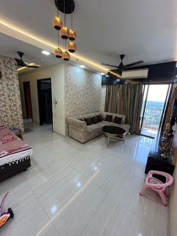 Living Room in 3 BHK Apartment at Risland The Icon Phase 1, Dhokali – for Rent
