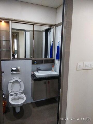 Bathroom in 1 BHK Apartment at Bramhand Apartment, Brahmand – for Rent