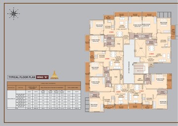 Floor Plan in 2 BHK Apartment at Bhakti Bhosale Empire, Kiwale – for Sale