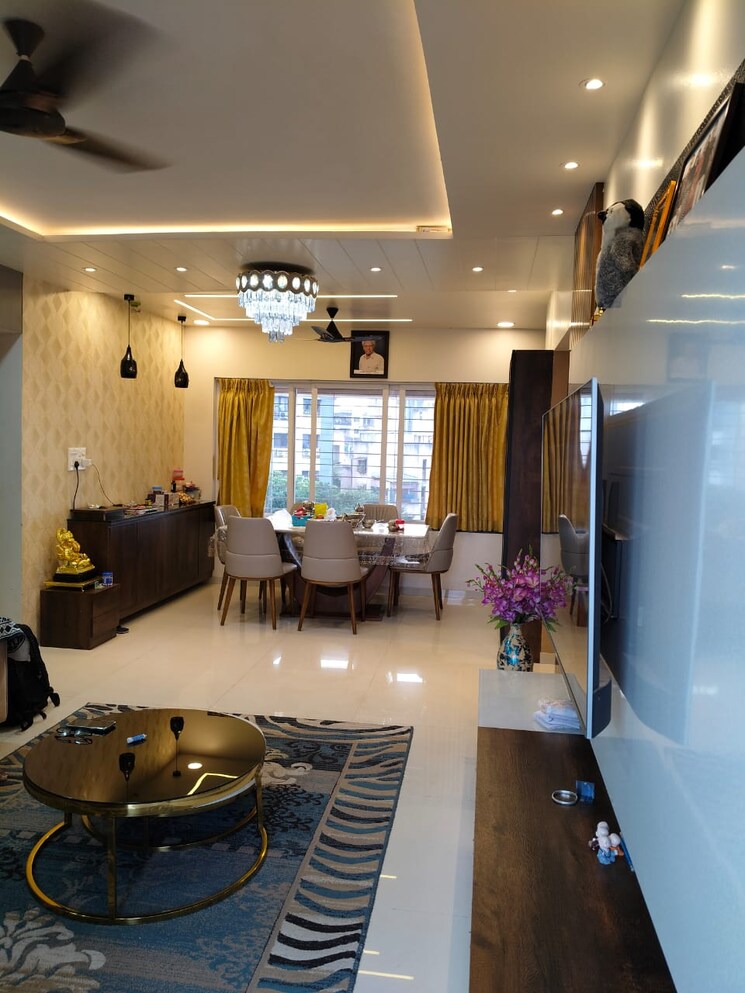 Living Room, dhanvantari-terrace-chs 3 Bedroom 1800 Sq.Ft. Apartment In Erandwane Pune 9538545