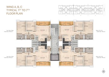 Floor Plan in 2 BHK Apartment at Wadgaon Sheri – for Sale