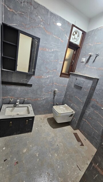 Bathroom in 2 BHK Builder Floor at Chattarpur – for Rent