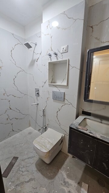 Bathroom in 2 BHK Builder Floor at Chattarpur – for Rent